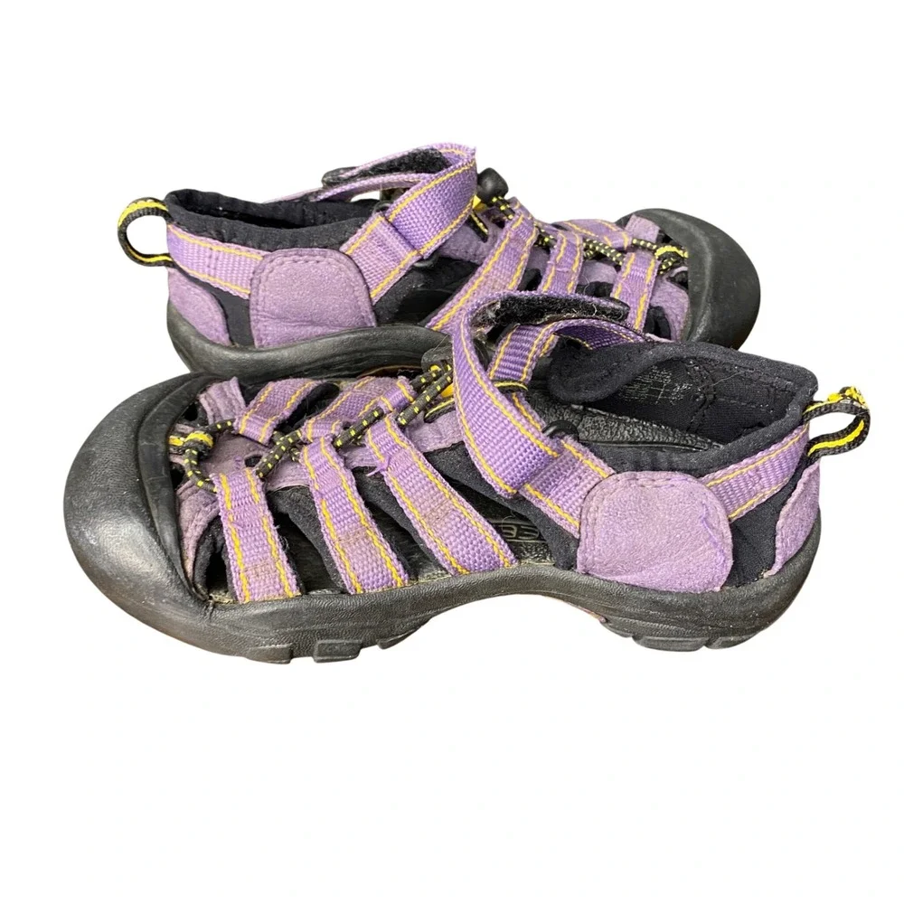 Keen Newport H2 Kids Waterproof‎ Purple Yellow Sport Sandals Size 13 Toddler